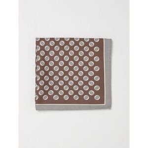 Tagliatore Pocket Square Men Brown